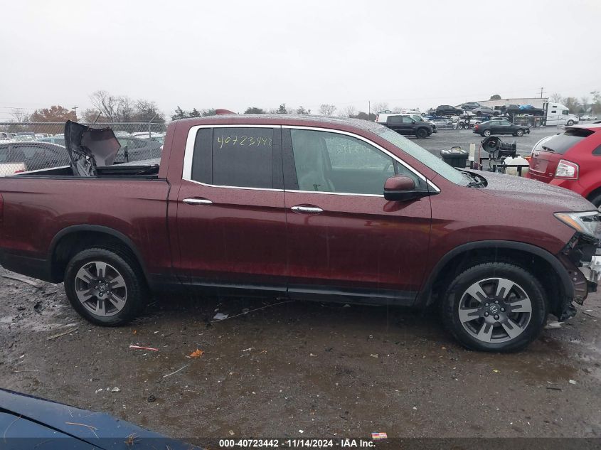 2018 Honda Ridgeline Rtl-E VIN: 5FPYK3F79JB017392 Lot: 40723442