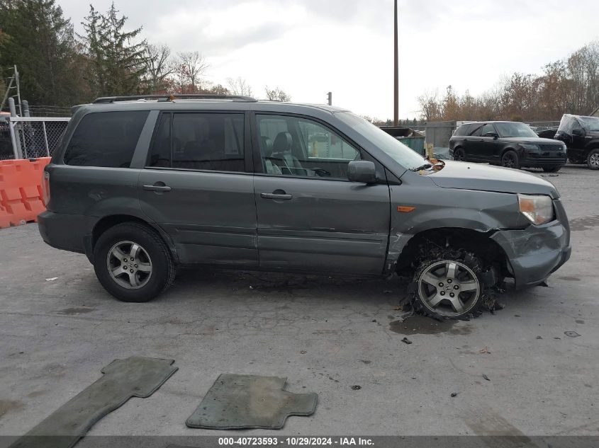 2008 Honda Pilot Ex-L VIN: 5FNYF18758B013199 Lot: 40723593