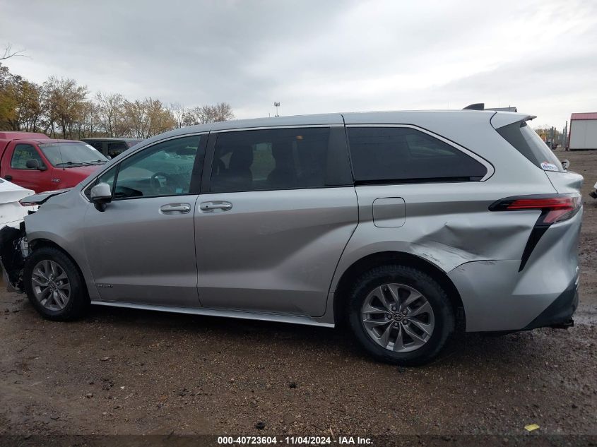 2021 Toyo Sienna Le Awd W/8-Pa Le VIN: 5TDKSKFC7MS021673 Lot: 40723604