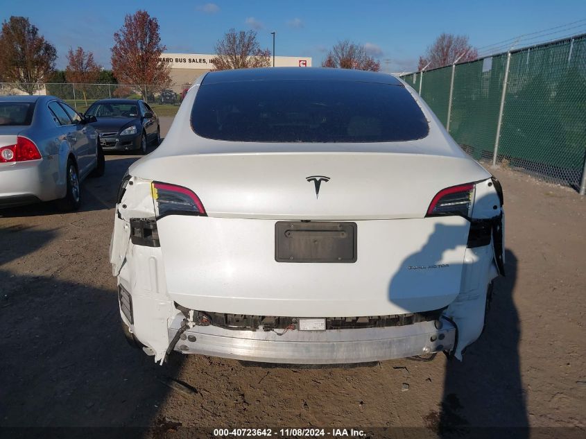 2021 Tesla Model Y Long Range Dual Motor All-Wheel Drive VIN: 5YJYGDEEXMF098665 Lot: 40723642