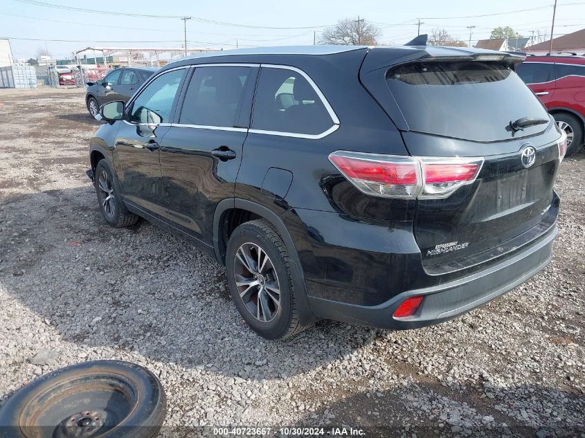 VIN 5TDJKRFH9GS286566 2016 TOYOTA HIGHLANDER no.3