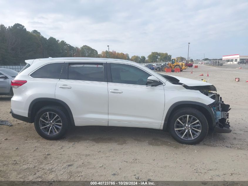 2018 Toyota Highlander Xle VIN: 5TDKZRFH4JS542930 Lot: 40723785