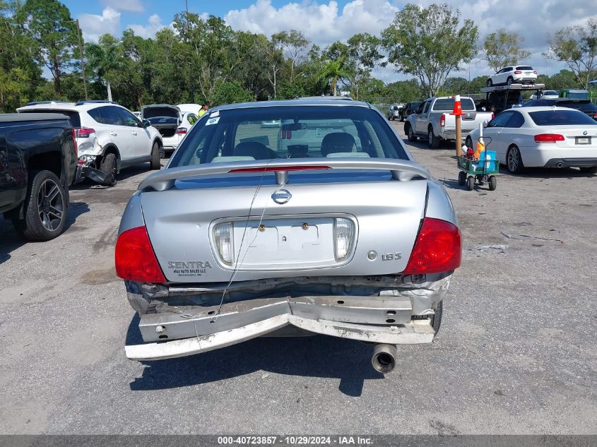 2006 Nissan Sentra 1.8S VIN: 3N1CB51D86L587956 Lot: 40723857