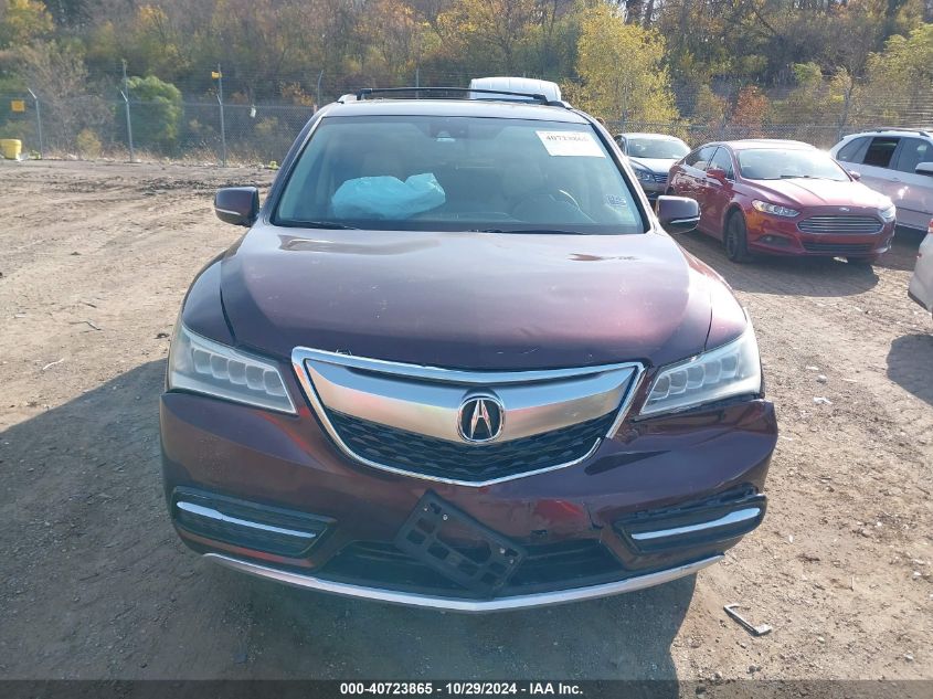 2014 Acura Mdx Technology Package VIN: 5FRYD4H46EB015549 Lot: 40723865