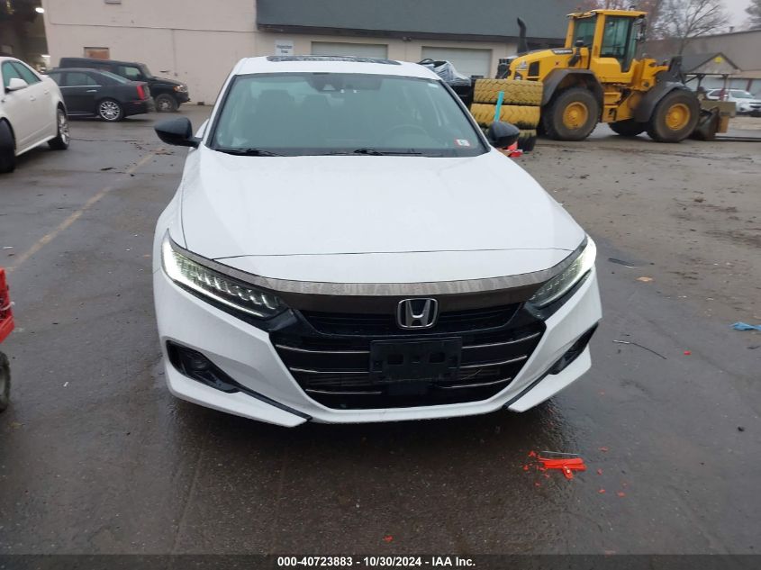 2021 Honda Accord Sport 2.0T VIN: 1HGCV2F37MA021702 Lot: 40723883