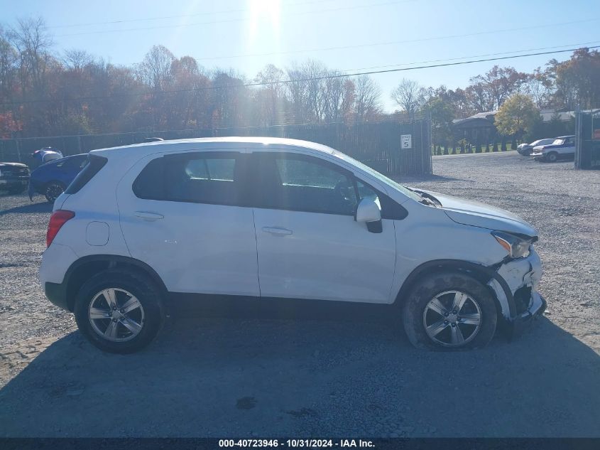 2017 Chevrolet Trax Ls VIN: 3GNCJNSB6HL133311 Lot: 40723946