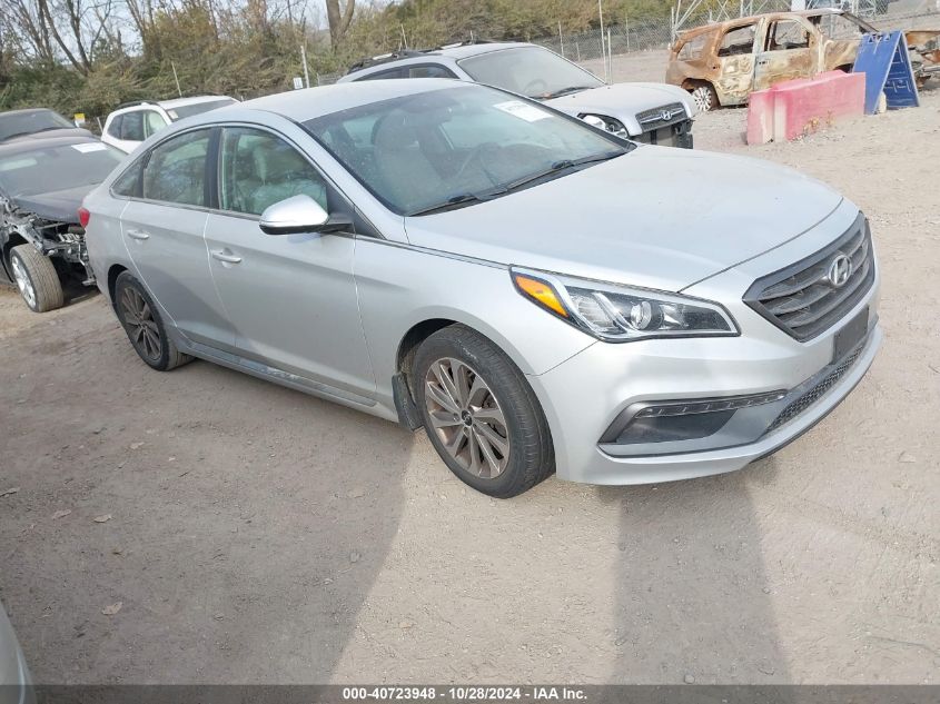 VIN 5NPE34AF7FH185084 2015 HYUNDAI SONATA no.1