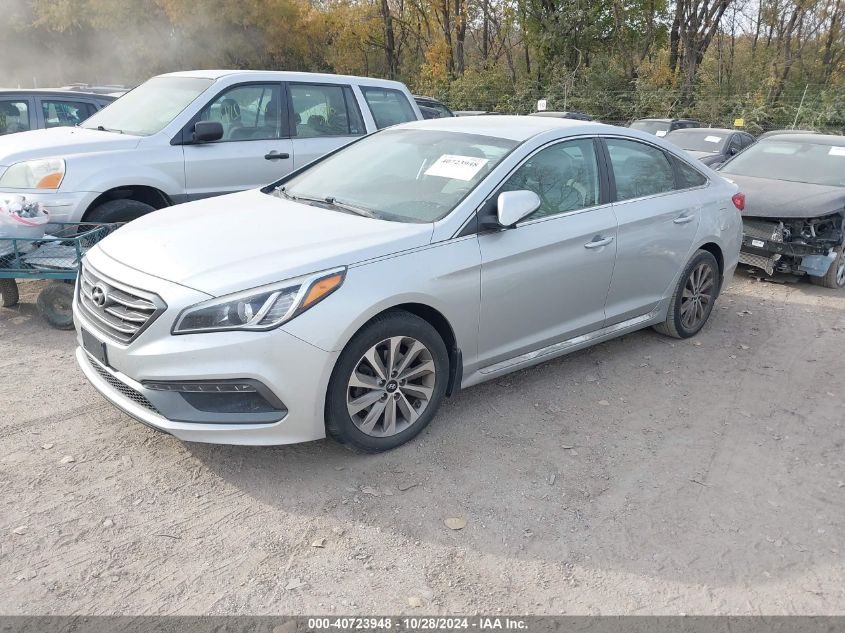 VIN 5NPE34AF7FH185084 2015 HYUNDAI SONATA no.2