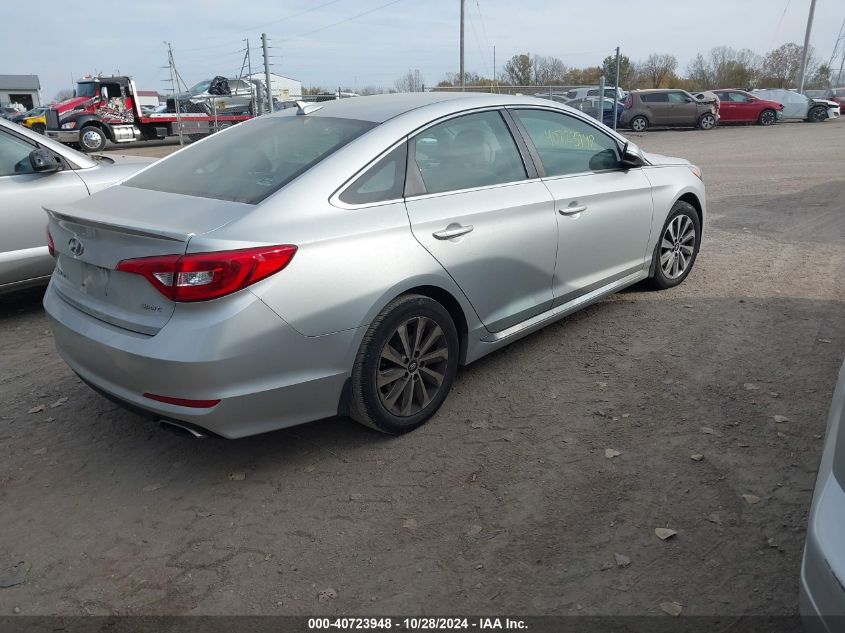 VIN 5NPE34AF7FH185084 2015 HYUNDAI SONATA no.4