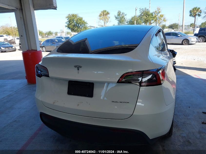 2023 Tesla Model Y Awd/Long Range Dual Motor All-Wheel Drive VIN: 7SAYGAEE9PF896466 Lot: 40724043