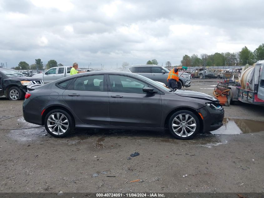 2015 Chrysler 200 S VIN: 1C3CCCBG7FN672489 Lot: 40724051