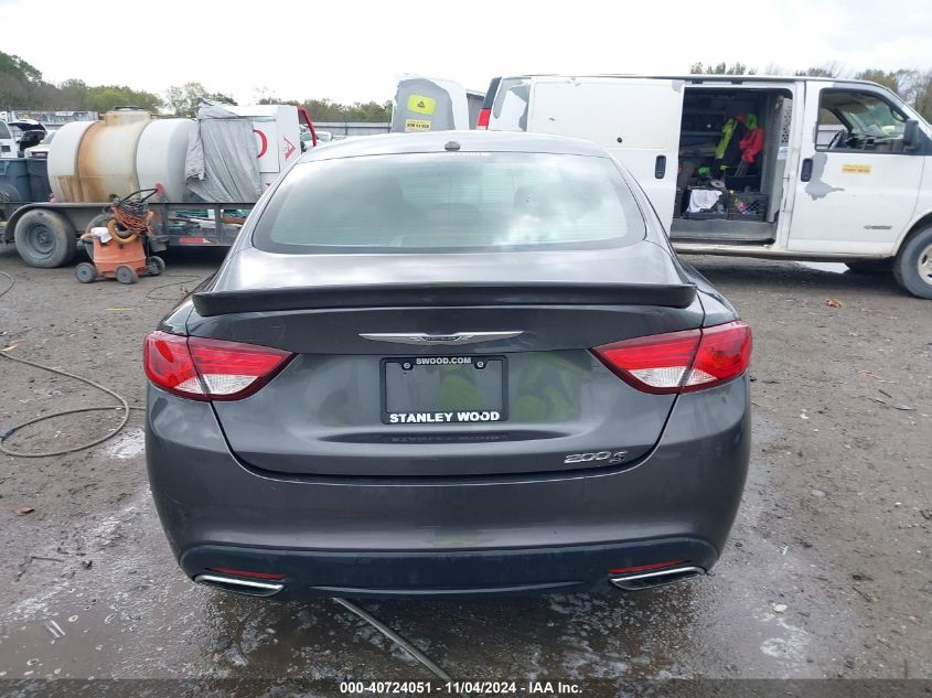 2015 Chrysler 200 S VIN: 1C3CCCBG7FN672489 Lot: 40724051