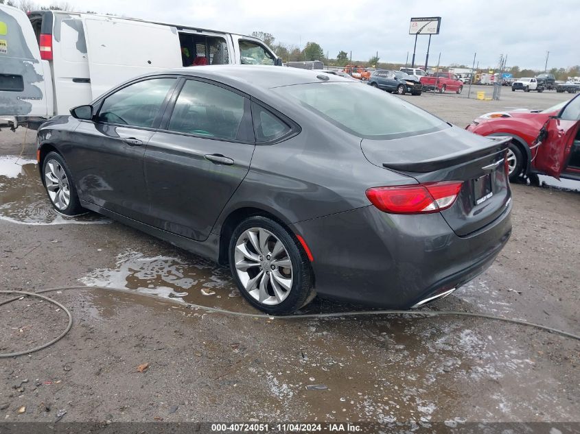 VIN 1C3CCCBG7FN672489 2015 Chrysler 200, S no.3