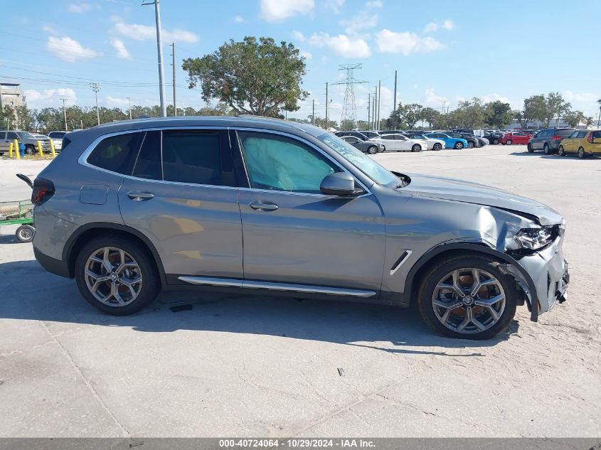 2024 BMW X3 Sdrive30I VIN: 5UX43DP05R9W40914 Lot: 40724064