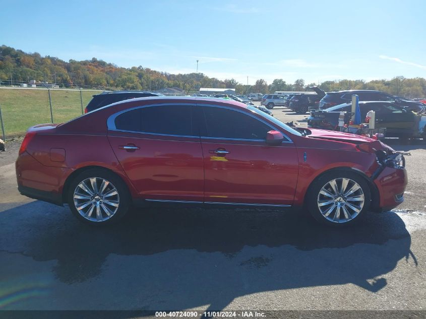 2013 Lincoln Mks Ecoboost VIN: 1LNHL9FT9DG617633 Lot: 40724090