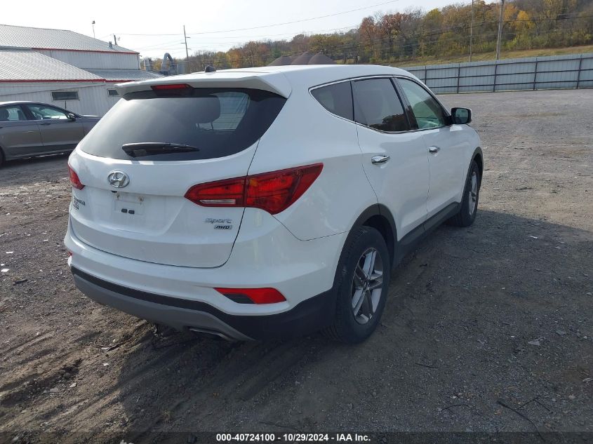 VIN 5XYZTDLB5JG562572 2018 Hyundai Santa Fe, Sport... no.4