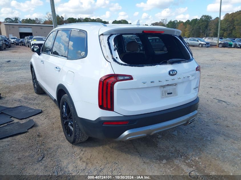 VIN 5XYP54HC0MG174365 2021 KIA Telluride, SX no.3