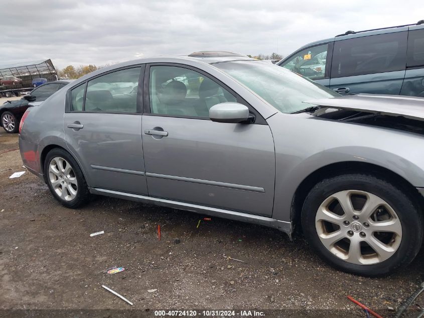 2008 Nissan Maxima 3.5 Sl VIN: 1N4BA41E28C801228 Lot: 40724120