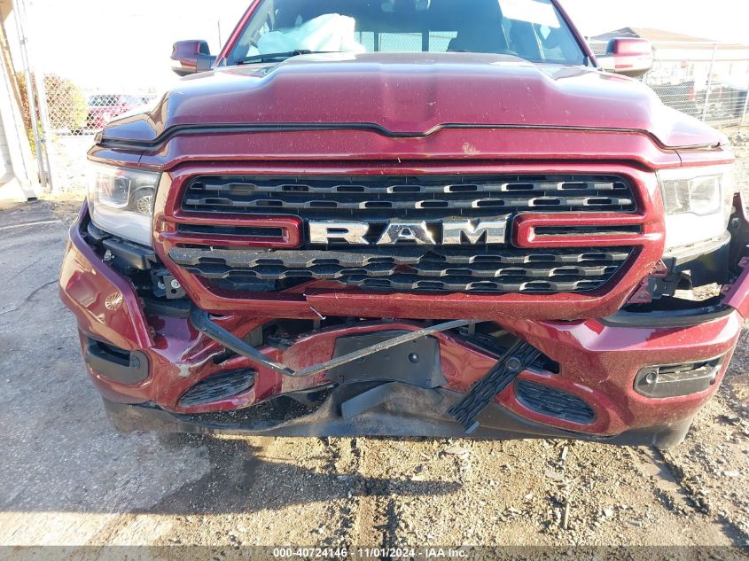 2022 Ram 1500 Big Horn 4X4 5'7 Box VIN: 1C6SRFFT6NN449476 Lot: 40724146