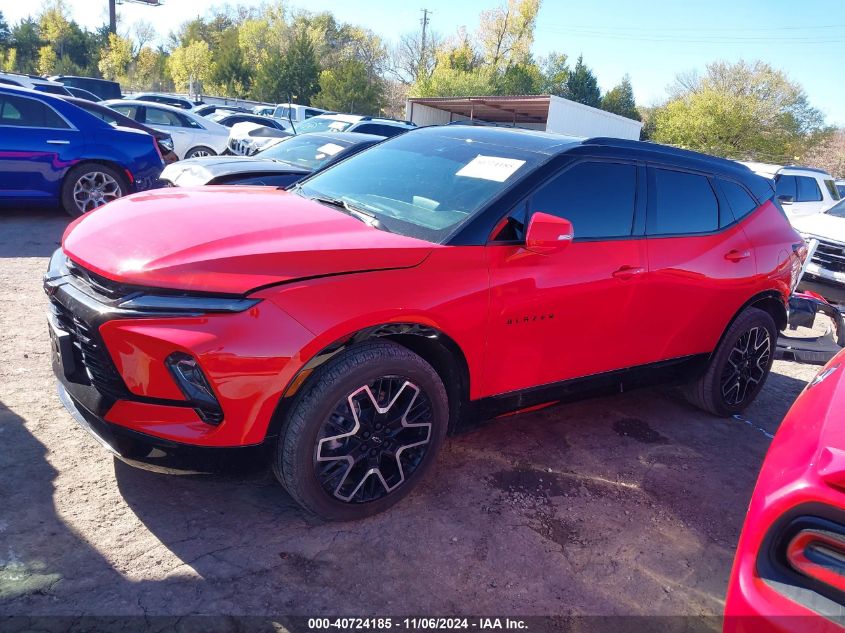 2023 Chevrolet Blazer Fwd Rs VIN: 3GNKBERS0PS113672 Lot: 40724185