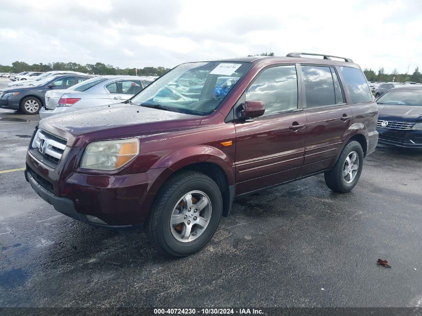 2007 Honda Pilot Ex-L VIN: 5FNYF28557B019071 Lot: 40724230