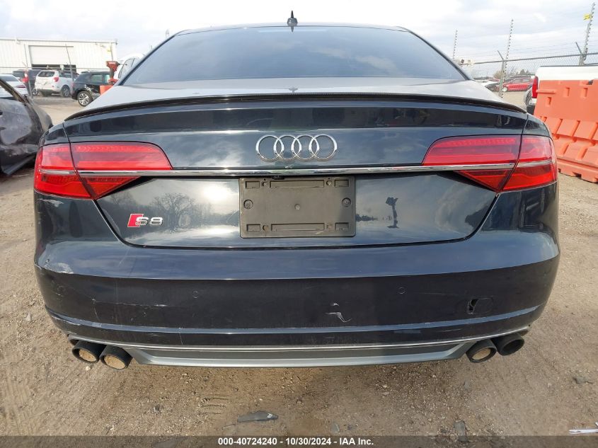 2017 Audi S8 4.0T Plus VIN: WUAJ5AFD5HN900299 Lot: 40724240