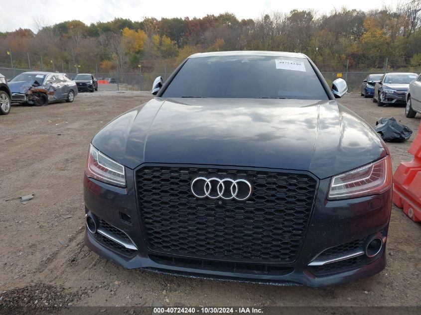 2017 Audi S8 4.0T Plus VIN: WUAJ5AFD5HN900299 Lot: 40724240