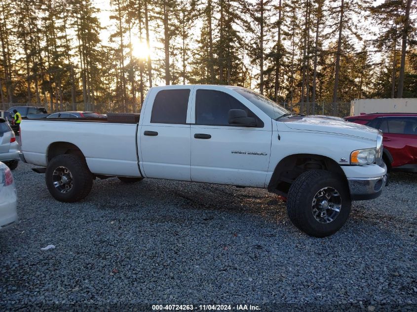 2005 Dodge Ram 2500 Slt/Laramie VIN: 3D7KS28C25G852579 Lot: 40724263