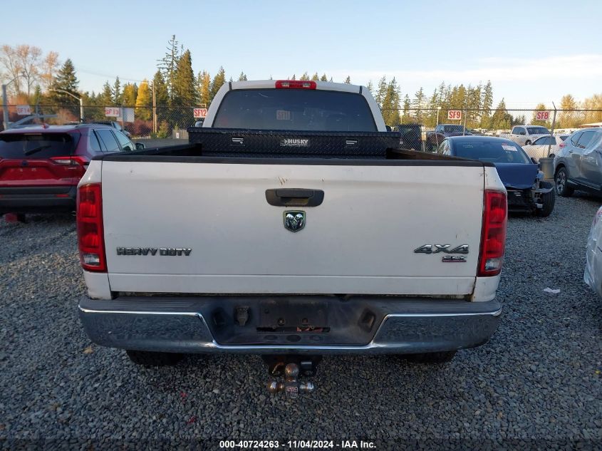 2005 Dodge Ram 2500 Slt/Laramie VIN: 3D7KS28C25G852579 Lot: 40724263