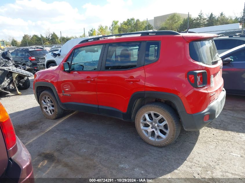 2016 Jeep Renegade Latitude VIN: ZACCJBBT2GPC62443 Lot: 40724291