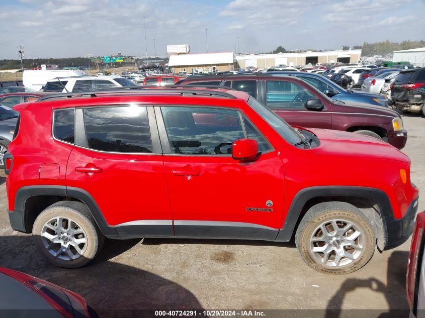 2016 Jeep Renegade Latitude VIN: ZACCJBBT2GPC62443 Lot: 40724291