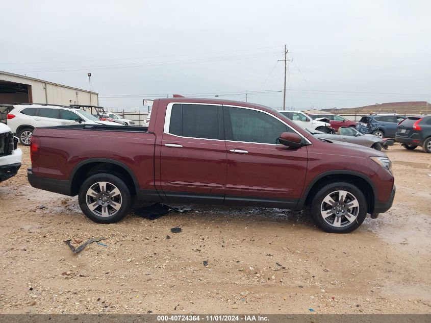 2019 Honda Ridgeline Rtl-E VIN: 5FPYK3F78KB012377 Lot: 40724364