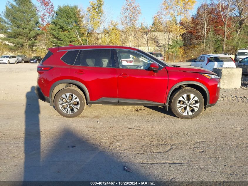 2021 Nissan Rogue Sv Intelligent Awd VIN: JN8AT3BB6MW203123 Lot: 40724467