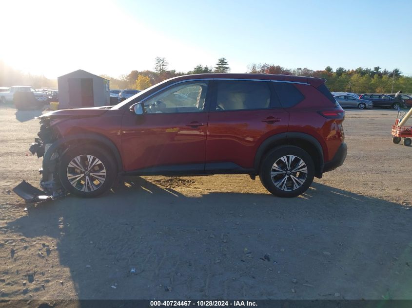 2021 Nissan Rogue Sv Intelligent Awd VIN: JN8AT3BB6MW203123 Lot: 40724467