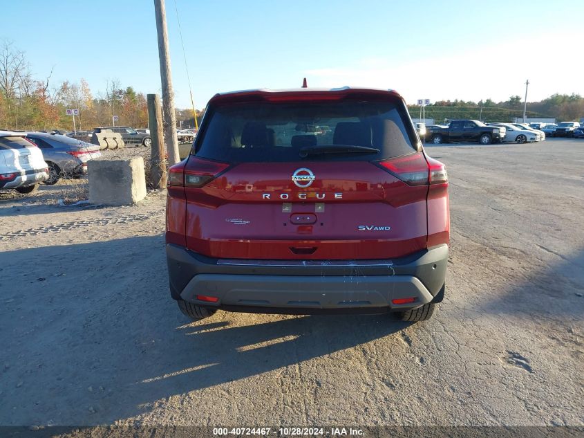 2021 Nissan Rogue Sv Intelligent Awd VIN: JN8AT3BB6MW203123 Lot: 40724467