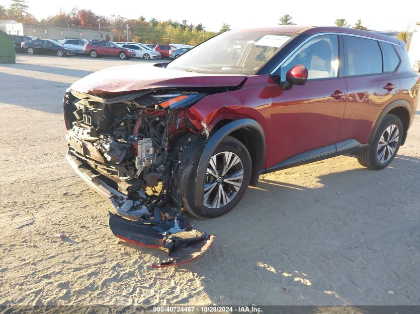 2021 Nissan Rogue Sv Intelligent Awd VIN: JN8AT3BB6MW203123 Lot: 40724467