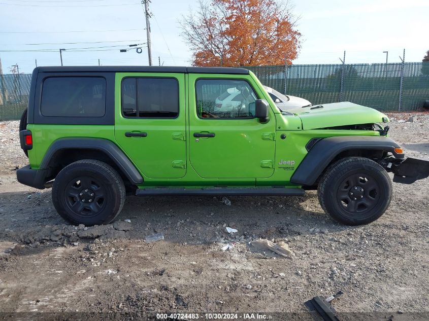 2018 Jeep Wrangler Unlimited Sport 4X4 VIN: 1C4HJXDG6JW274348 Lot: 40724483