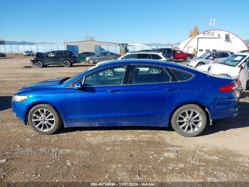 2017 Ford Fusion Se VIN: 3FA6P0H79HR316702 Lot: 40724596