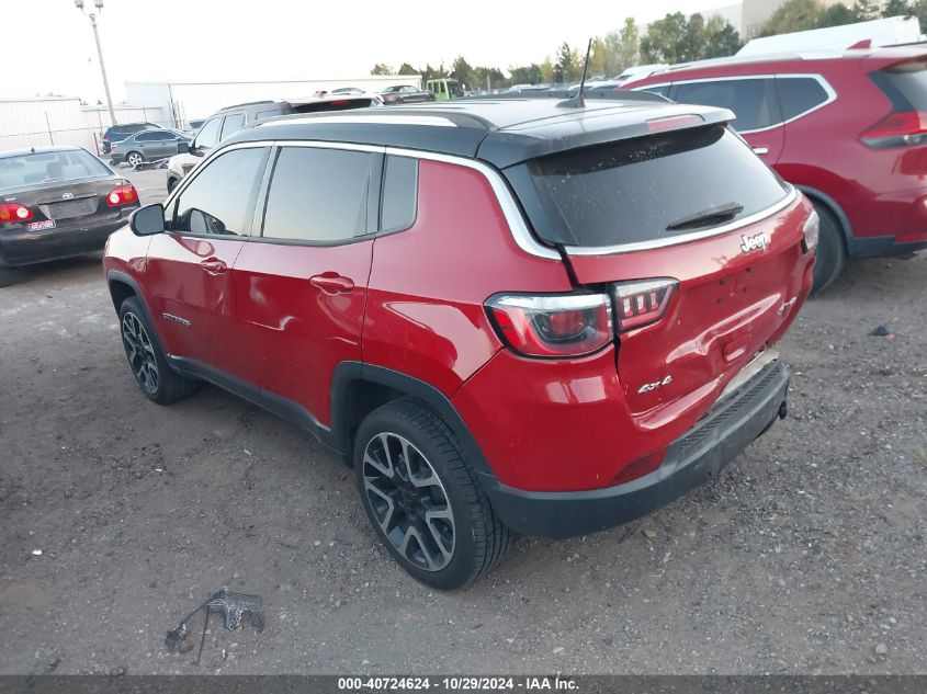 2018 Jeep Compass Limited 4X4 VIN: 3C4NJDCBXJT200749 Lot: 40724624