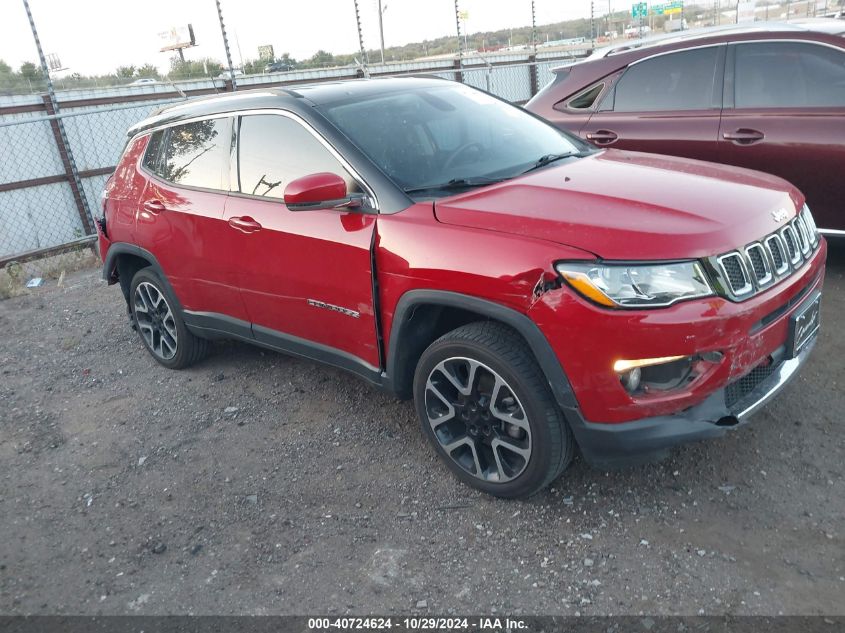 2018 Jeep Compass Limited 4X4 VIN: 3C4NJDCBXJT200749 Lot: 40724624