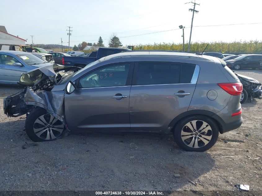 2013 Kia Sportage Ex VIN: KNDPCCA23D7524540 Lot: 40724638