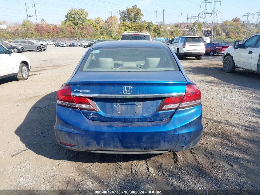 2013 Honda Civic Lx VIN: 2HGFB2F59DH603390 Lot: 40724733