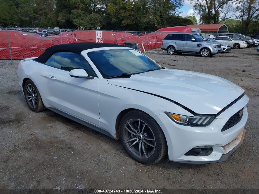 2017 FORD MUSTANG ECOBOOST PREMIUM - 1FATP8UH0H5254268