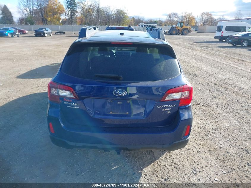 2015 Subaru Outback 3.6R Limited VIN: 4S4BSENC1F3254001 Lot: 40724789