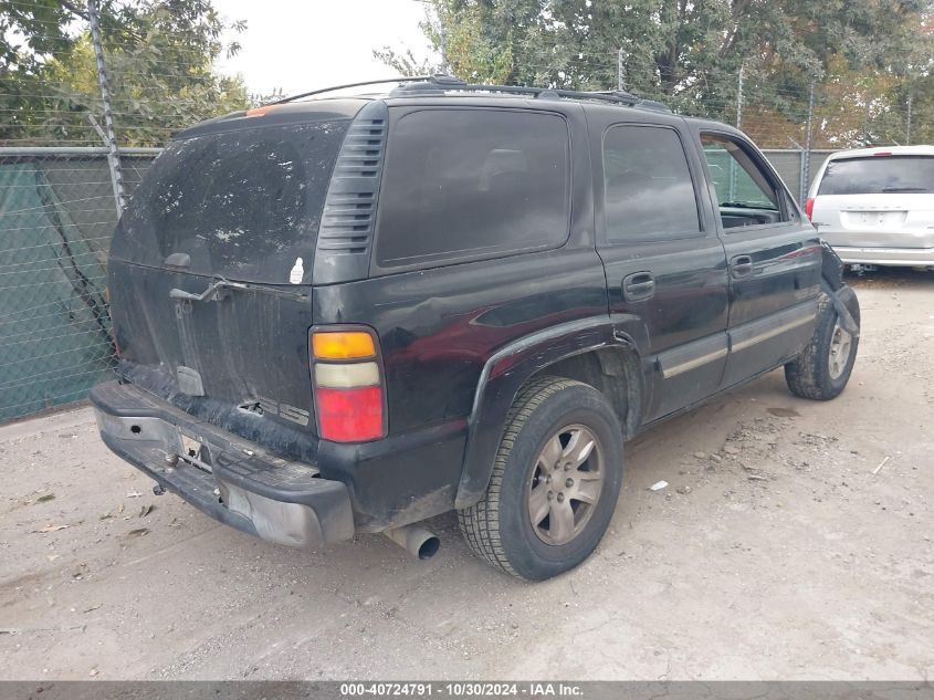 2005 Chevrolet Tahoe Ls VIN: 1GNEC13V65R254798 Lot: 40724791