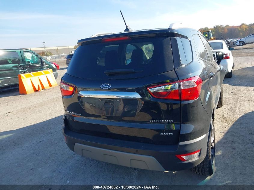 2020 Ford Ecosport Titanium VIN: MAJ6S3KL2LC354446 Lot: 40724862