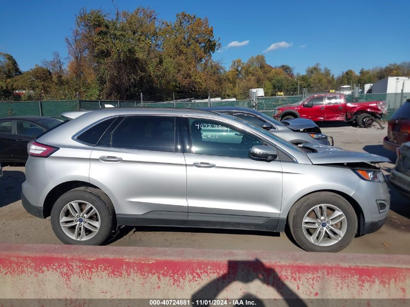 2016 Ford Edge Sel VIN: 2FMPK4J95GBB30583 Lot: 40724881