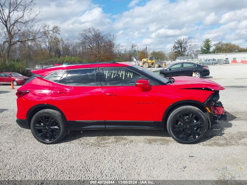 2022 Chevrolet Blazer Fwd Rs VIN: 3GNKBERS7NS119515 Lot: 40724944