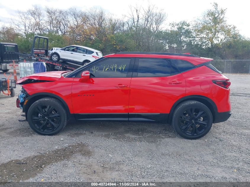 2022 Chevrolet Blazer Fwd Rs VIN: 3GNKBERS7NS119515 Lot: 40724944