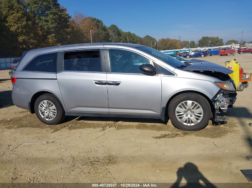 2016 Honda Odyssey Lx VIN: 5FNRL5H24GB017588 Lot: 40725037